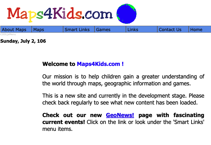 Wayback Machine Maps4Kids