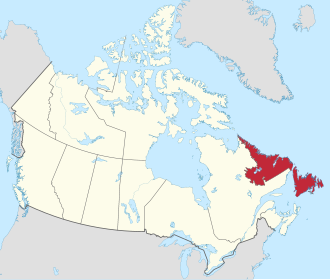 Newfoundland and Labrador Location Newfoundland and Labrador Location